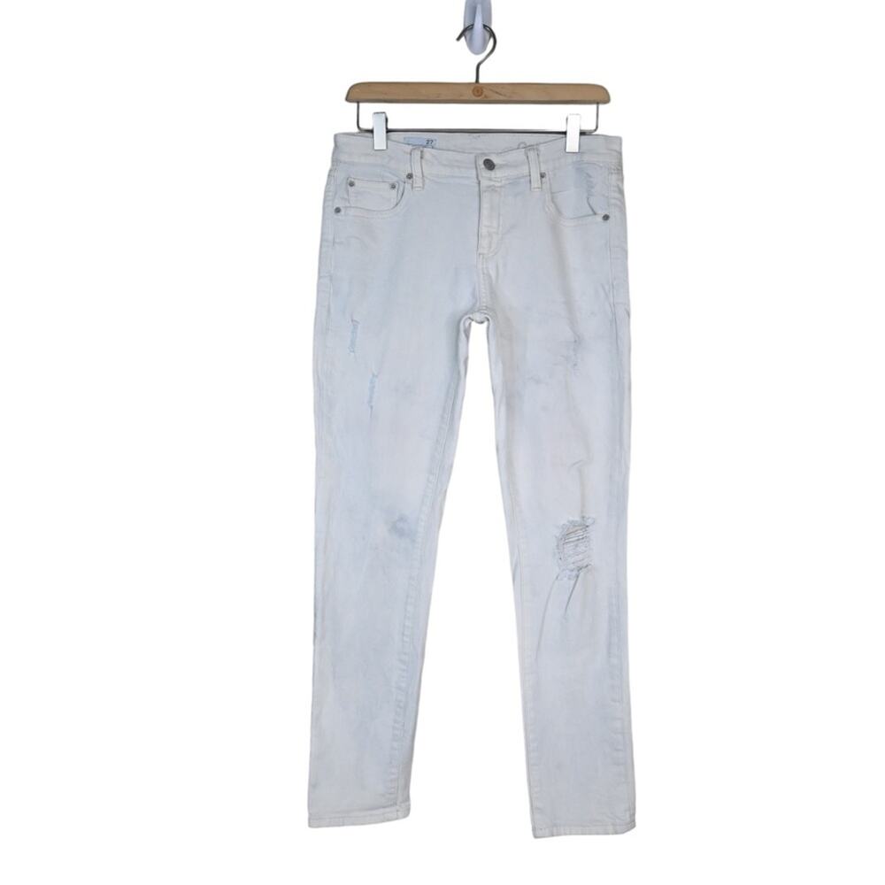 GAP Womens 27 Girlfriend Distressed Jeans